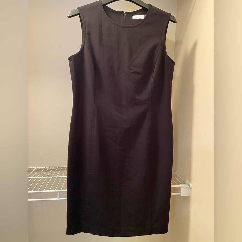 Black sleeveless fully lined Calvin Klein dress size 12